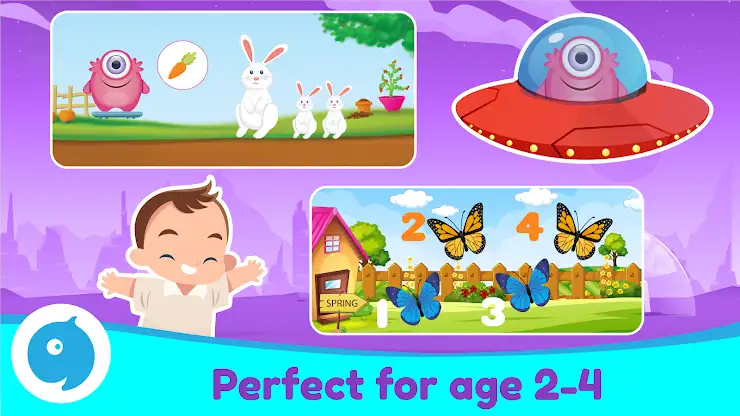Pre kinder baby games for kids screenshot 1