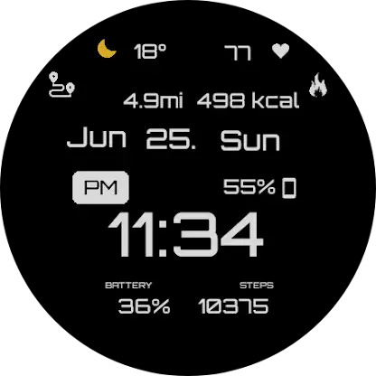 GRBL BLK Watch Face screenshot 6