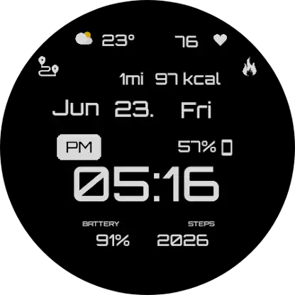 GRBL BLK Watch Face screenshot 4