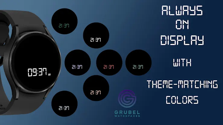 GRBL Digital One Watch Face screenshot 2