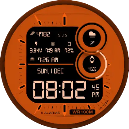 GRBL Digital One Watch Face screenshot 7
