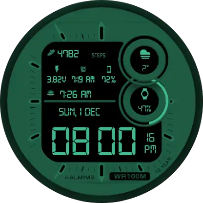GRBL Digital One Watch Face screenshot 6