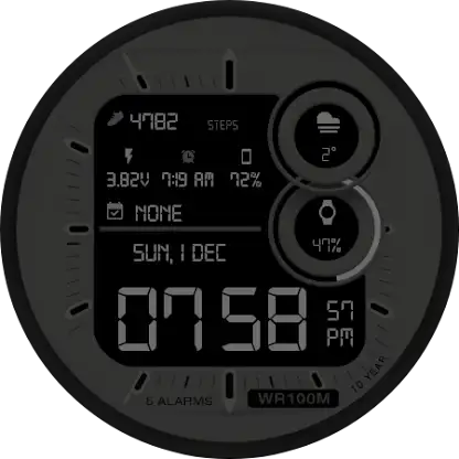 GRBL Digital One Watch Face screenshot 5