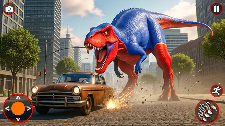 Angry Dinosaur City Rampage 3D screenshot 4