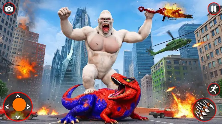 Angry Dinosaur City Rampage 3D screenshot 3