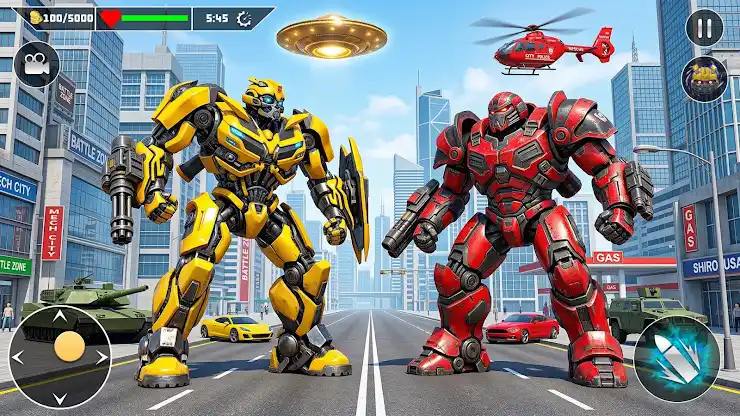 Taxi Car Robot Transformation screenshot 4