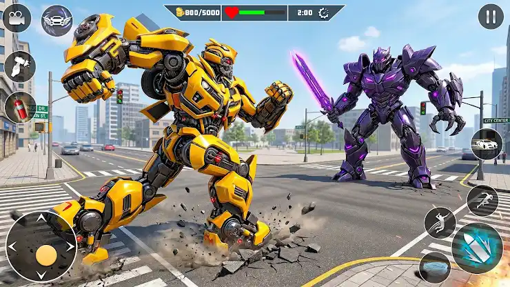 Taxi Car Robot Transformation screenshot 7