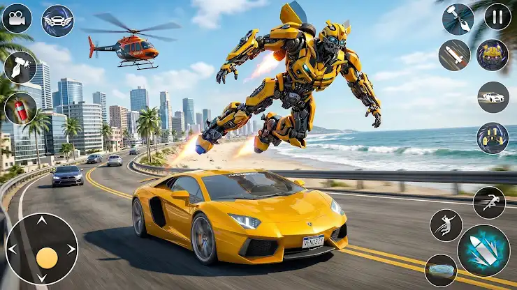 Taxi Car Robot Transformation screenshot 3