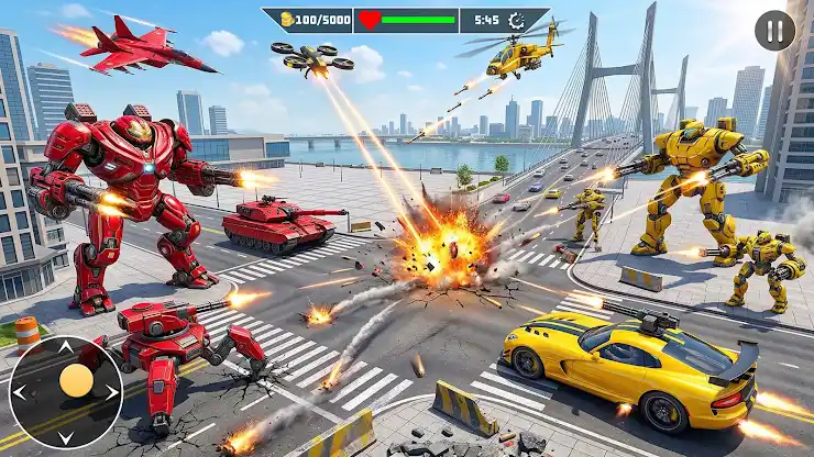 Taxi Car Robot Transformation screenshot 5