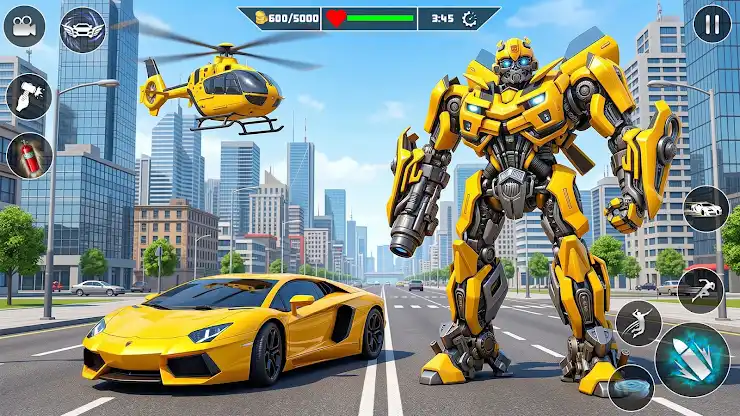 Taxi Car Robot Transformation screenshot 2