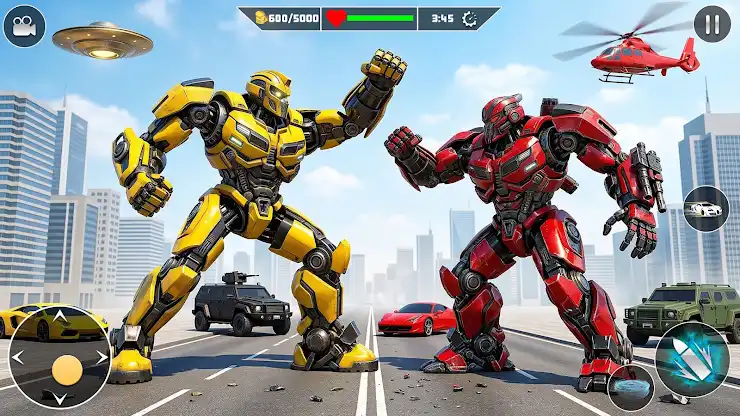 Taxi Car Robot Transformation screenshot 6