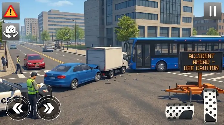 Real City Bus Driving Game 3d screenshot 2