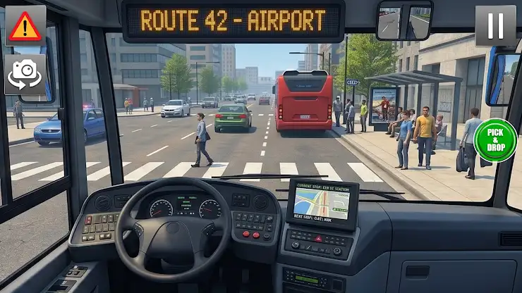 Real City Bus Driving Game 3d screenshot 1