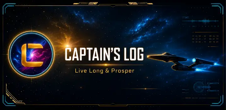 Captain's Log: Stardate — Android app banner