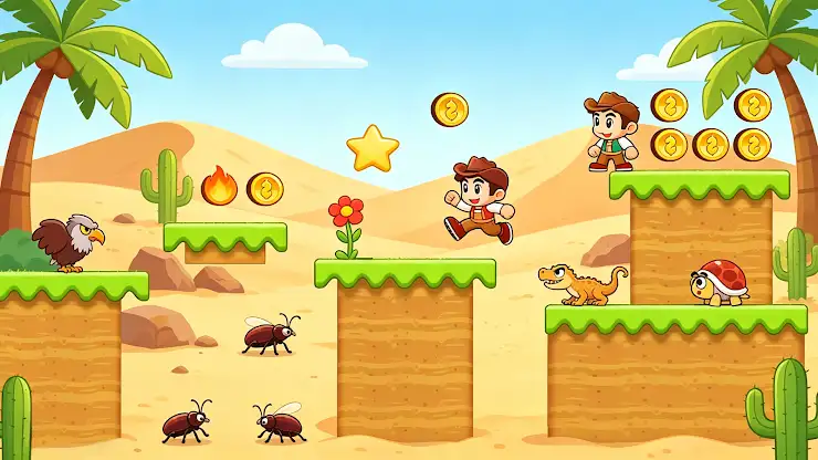 Super Barry Jump:Jungle World screenshot 2