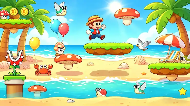 Super Barry Jump:Jungle World screenshot 3