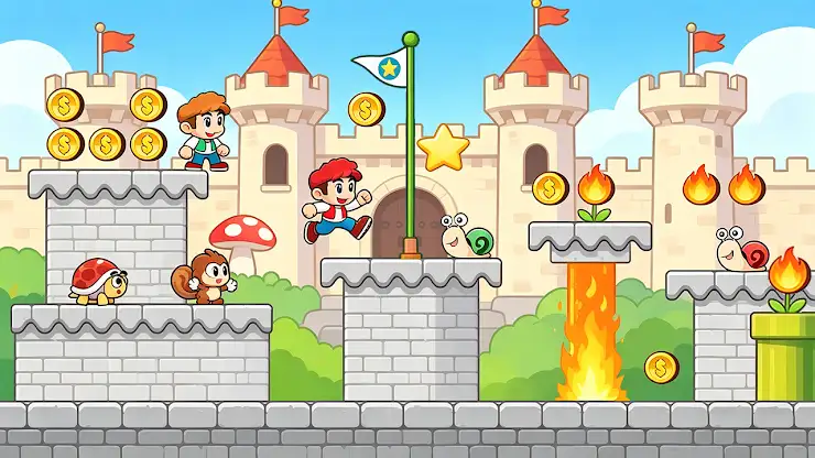 Super Barry Jump:Jungle World screenshot 1