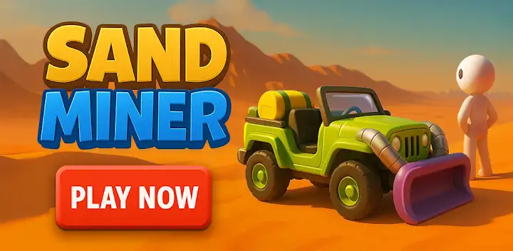 Sand Miner: Idle Mining Game — Android game banner