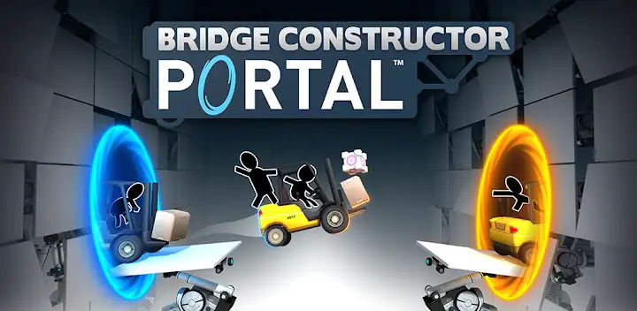 Bridge Constructor Portal — Android game banner