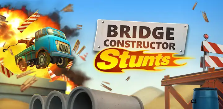 Bridge Constructor Stunts — Android game banner