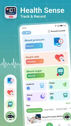 Health Sense: Track & Record screenshot 1