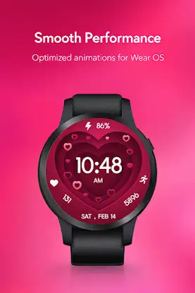 Valentine Heart Animated Watch screenshot 7