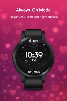 Valentine Heart Animated Watch screenshot 3