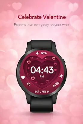 Valentine Heart Animated Watch screenshot 8