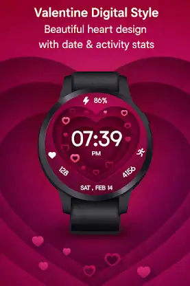 Valentine Heart Animated Watch screenshot 2