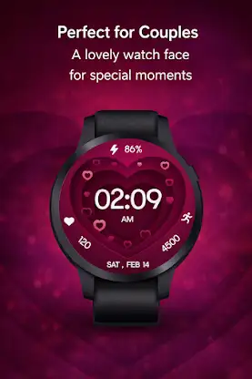 Valentine Heart Animated Watch screenshot 5