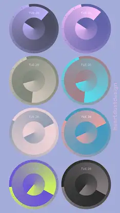 Conical Gradient Watch Face screenshot 2