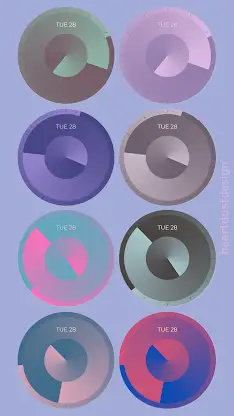 Conical Gradient Watch Face screenshot 3