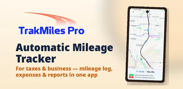 TrakMiles Pro: Mileage Tracker — Android app banner