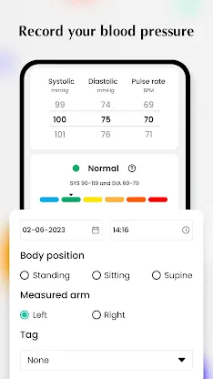 Blood pressure - Heart rate screenshot 1