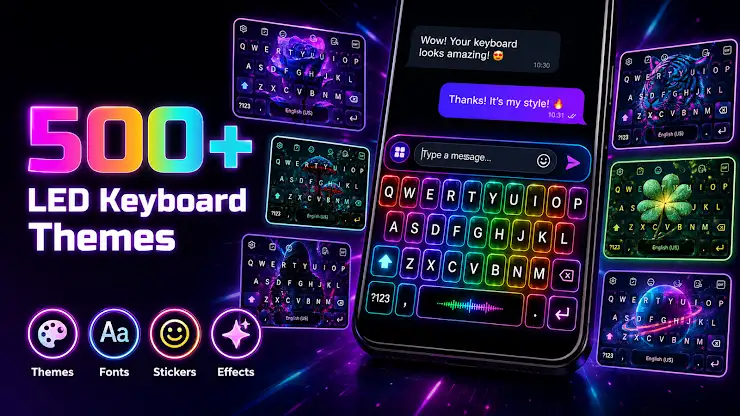LED Keyboard: RGB Themes screenshot 1
