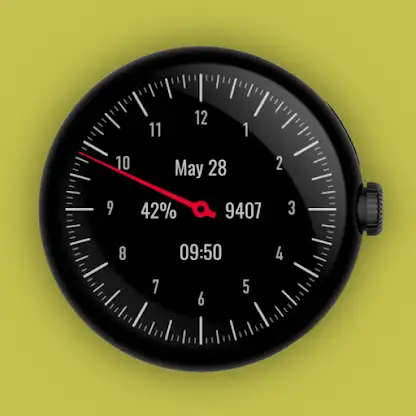 SlowW-Pixel One Hand Watchface screenshot 3