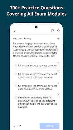 Official CDFM Practice Test screenshot 3