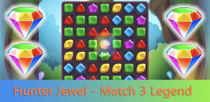 Hunter Jewel - Match 3 Legend — Android game banner