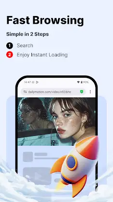 FAB:Browser with ad blocking screenshot 3