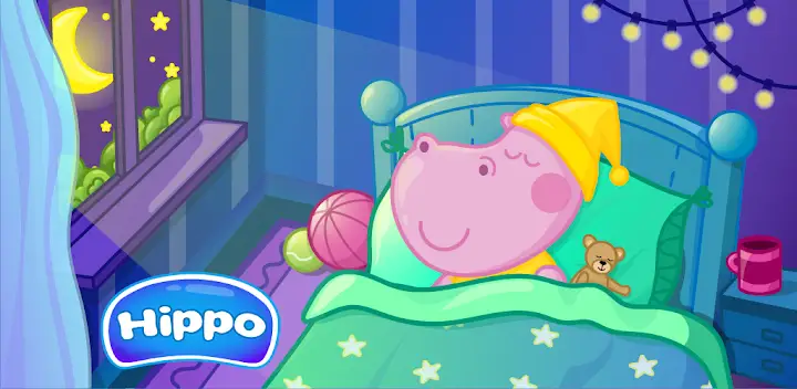 Good Night Hippo — Android game banner