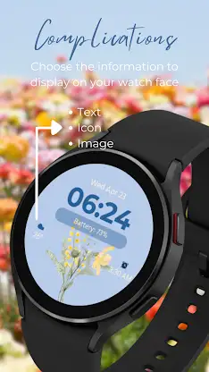 ID001: Floral Watch Face screenshot 8