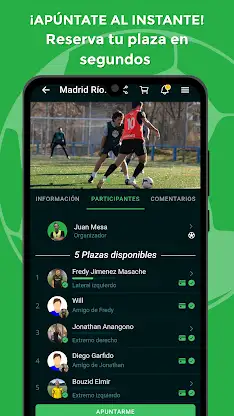 IF7SPORTS Juega fútbol amateur screenshot 3