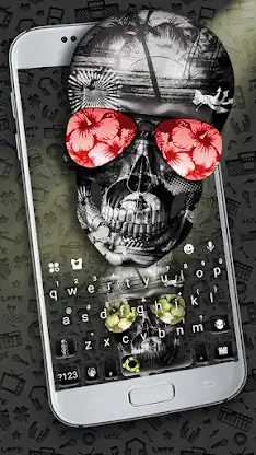 Cool Skull Keyboard Theme screenshot 1