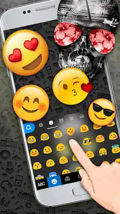 Cool Skull Keyboard Theme screenshot 3