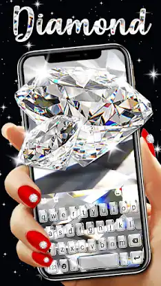 Diamond Live 3D Keyboard Backg screenshot 1