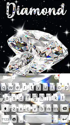Diamond Live 3D Keyboard Backg screenshot 5