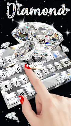 Diamond Live 3D Keyboard Backg screenshot 2