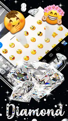 Diamond Live 3D Keyboard Backg screenshot 3