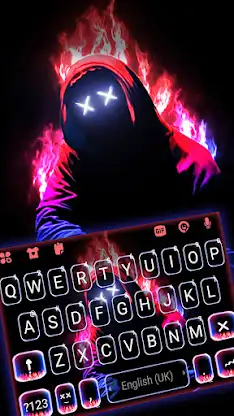 Neon Fire Maskman Themes screenshot 1