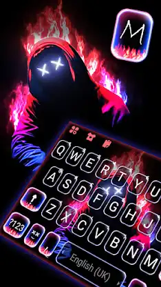 Neon Fire Maskman Themes screenshot 2
